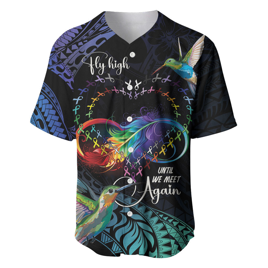 Polynesian Hummingbird - Fly High Until We Meet Again Personalized Baseball Jersey