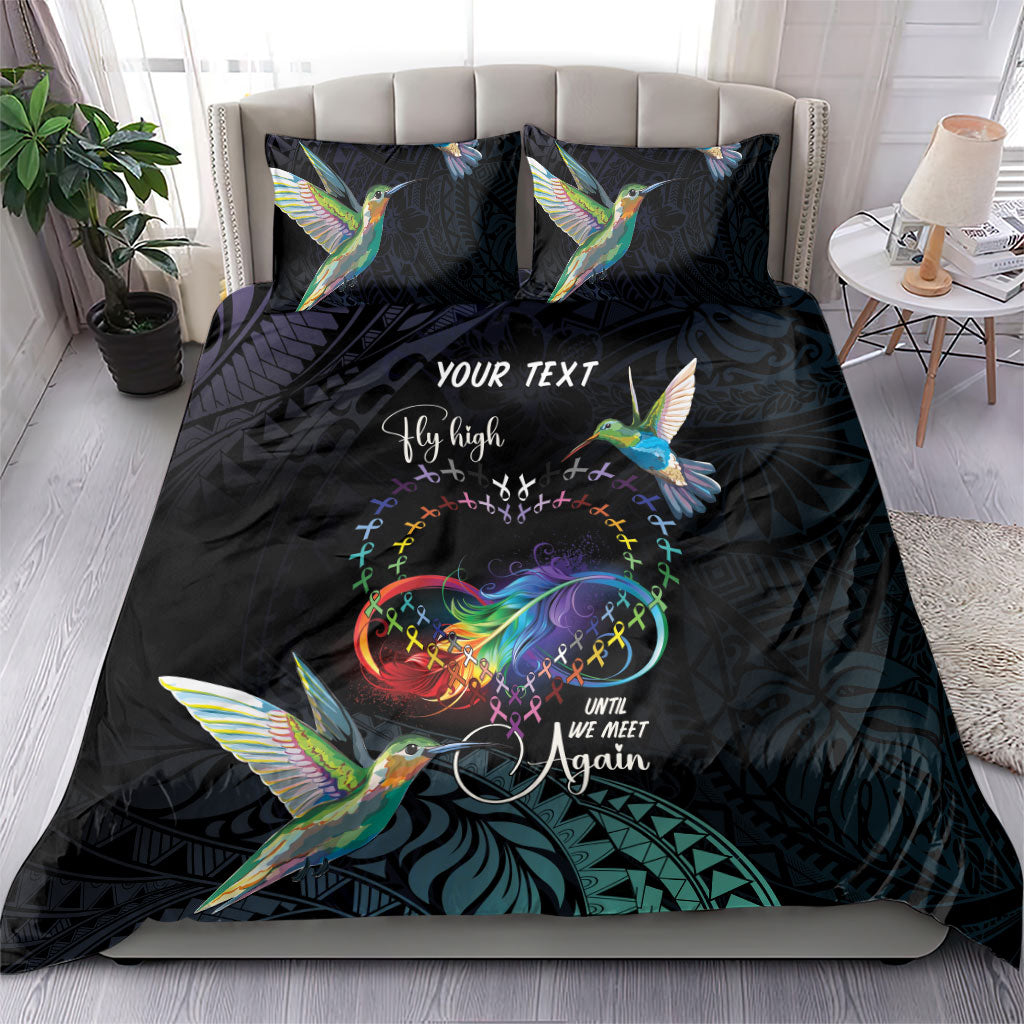 Polynesian Hummingbird - Fly High Until We Meet Again Personalized Bedding Set