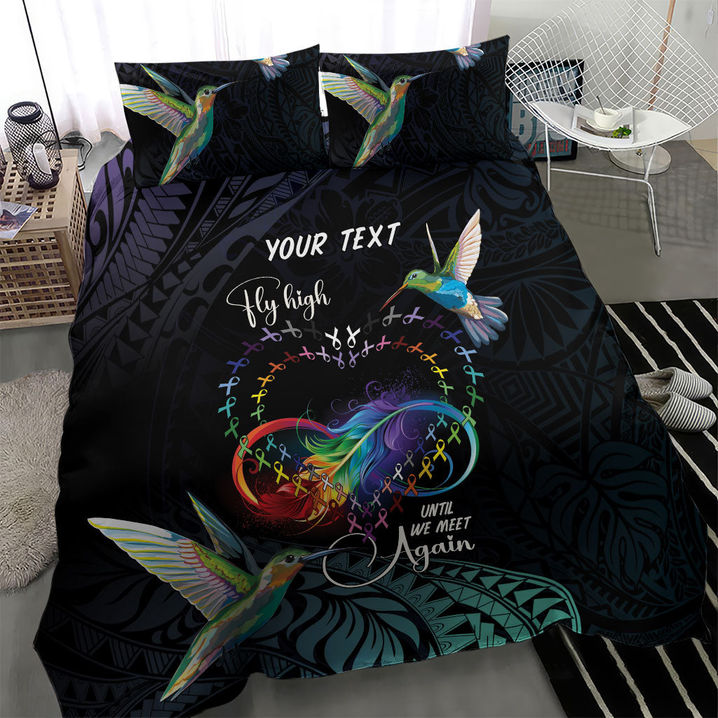 Polynesian Hummingbird - Fly High Until We Meet Again Personalized Bedding Set