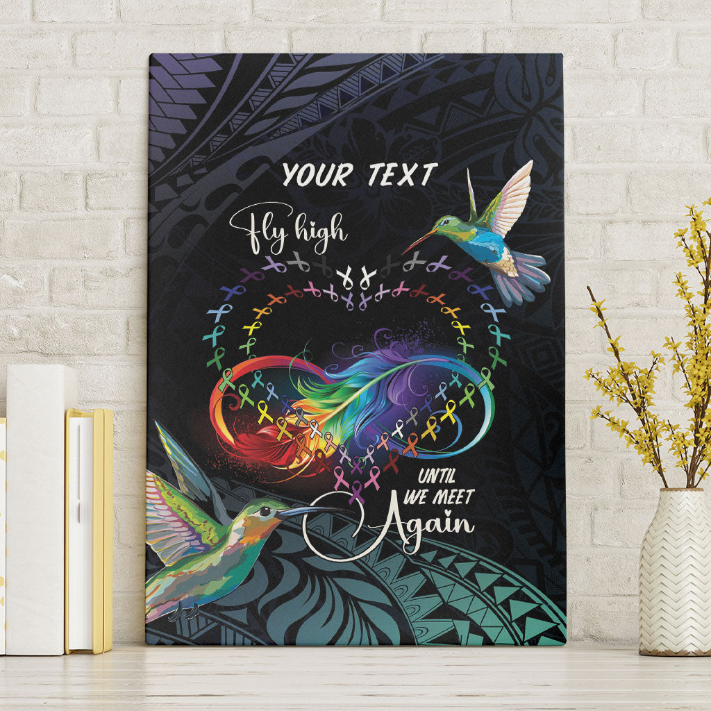 Polynesian Hummingbird - Fly High Until We Meet Again Personalized Canvas Wall Art