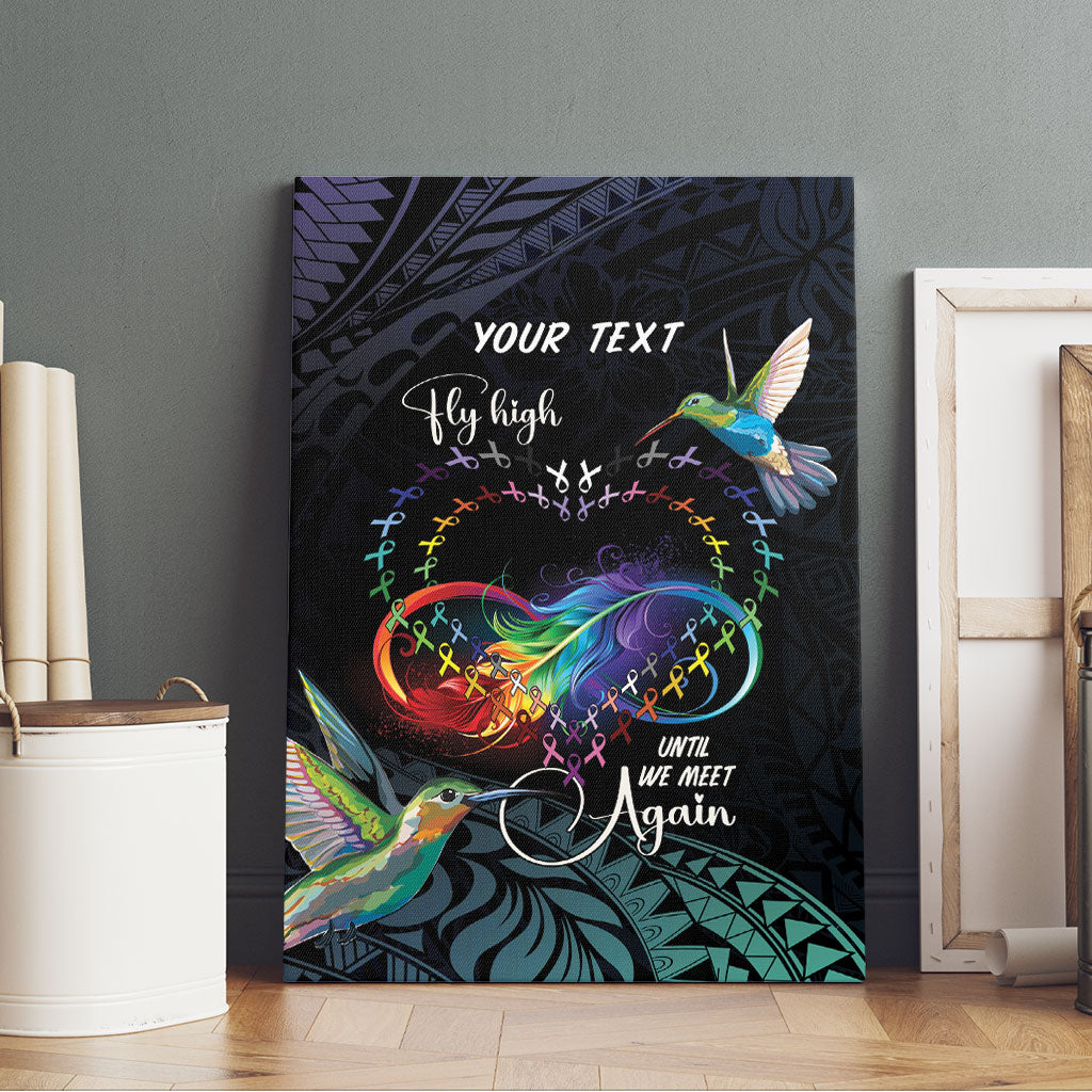 Polynesian Hummingbird - Fly High Until We Meet Again Personalized Canvas Wall Art