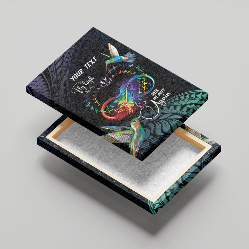 Polynesian Hummingbird - Fly High Until We Meet Again Personalized Canvas Wall Art