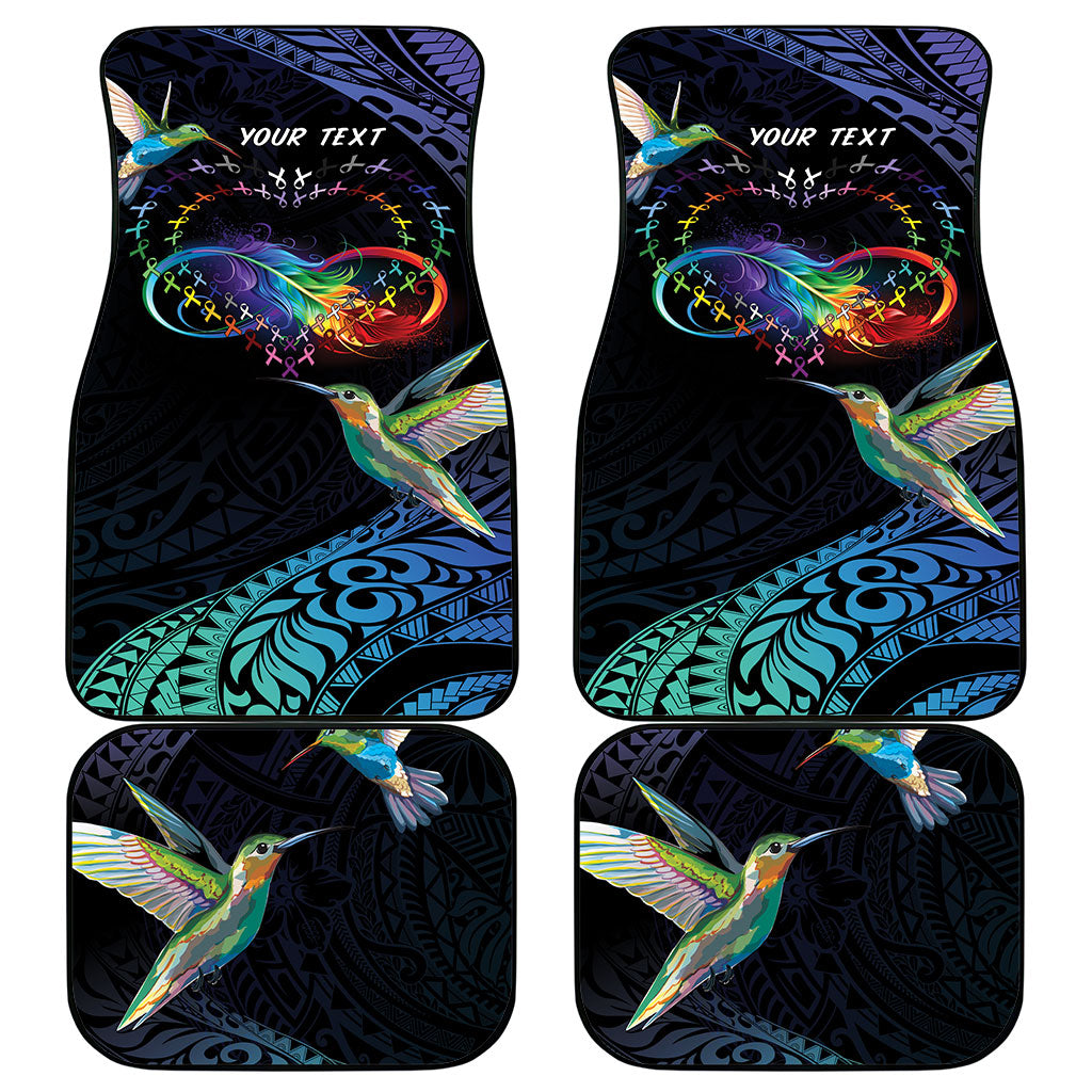 Polynesian Hummingbird - Fly High Until We Meet Again Personalized Car Mats