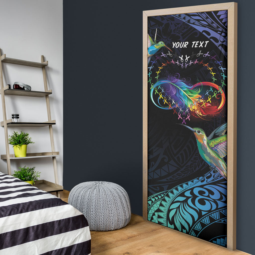 Polynesian Hummingbird - Fly High Until We Meet Again Personalized Door Cover