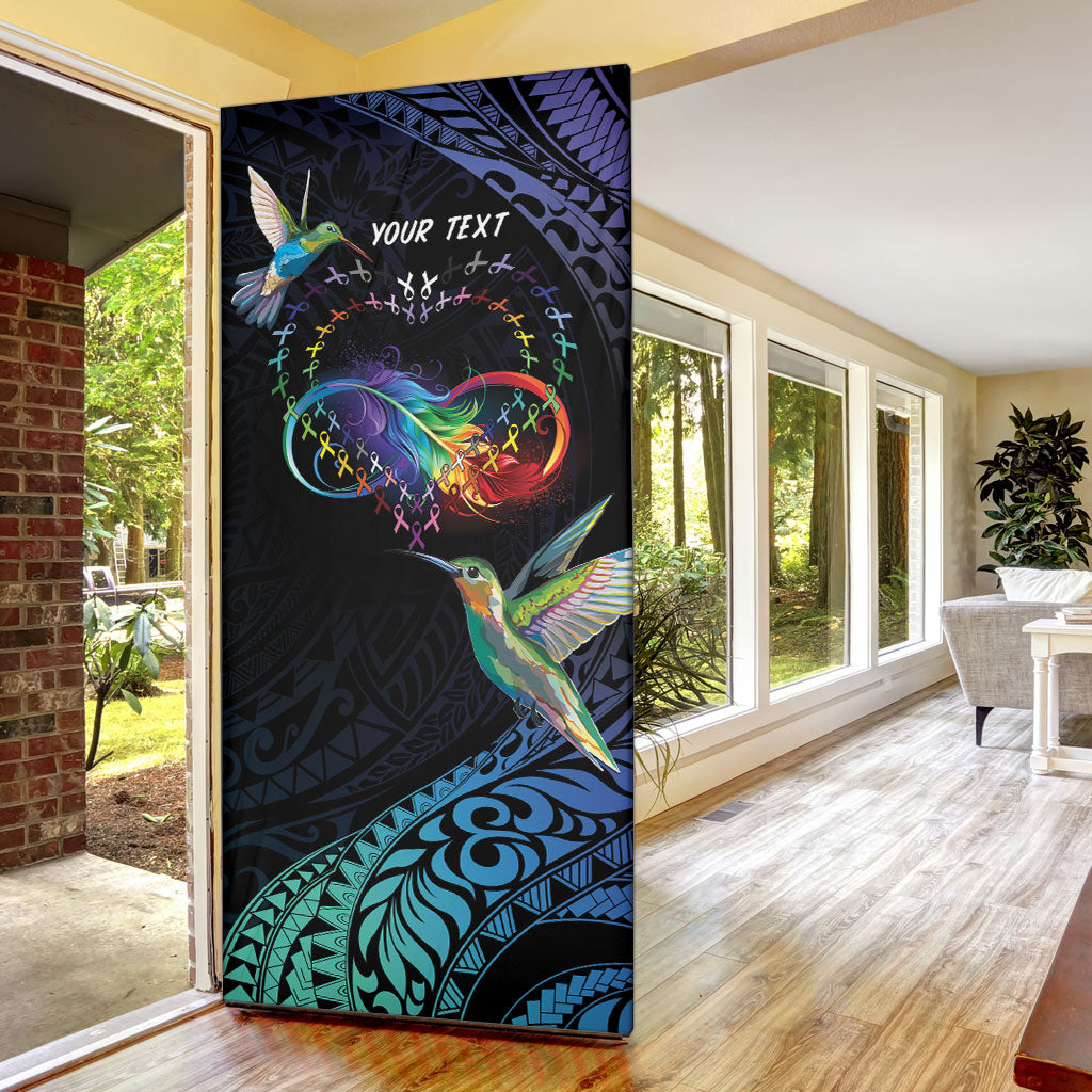 Polynesian Hummingbird - Fly High Until We Meet Again Personalized Door Cover