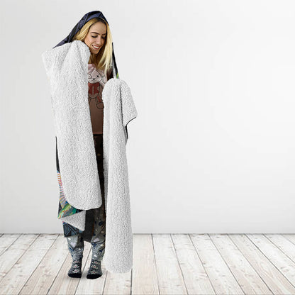 Polynesian Hummingbird - Fly High Until We Meet Again Personalized Hooded Blanket