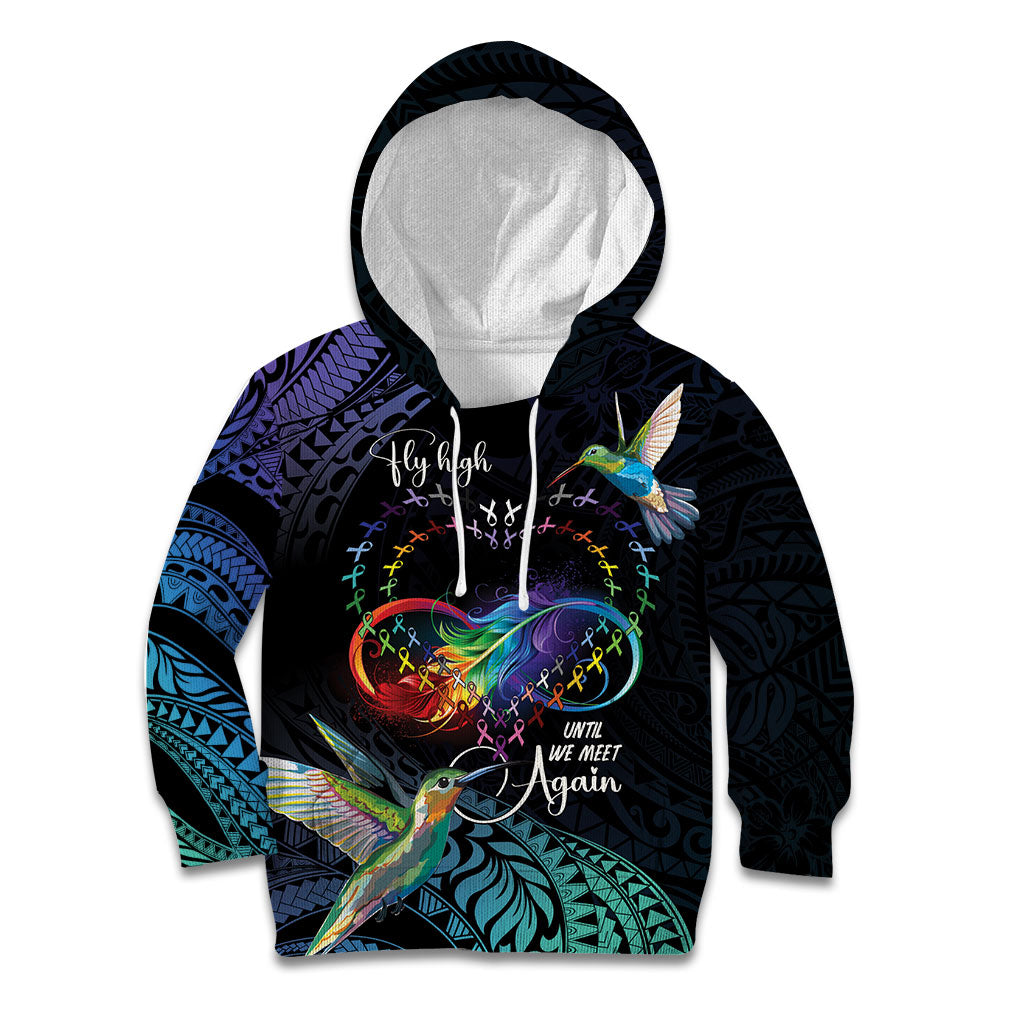 Polynesian Hummingbird - Fly High Until We Meet Again Personalized Kid Hoodie