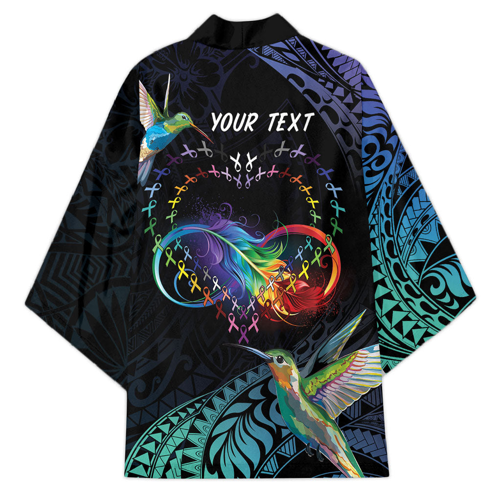 Polynesian Hummingbird - Fly High Until We Meet Again Personalized Kimono