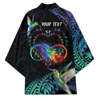 Polynesian Hummingbird - Fly High Until We Meet Again Personalized Kimono