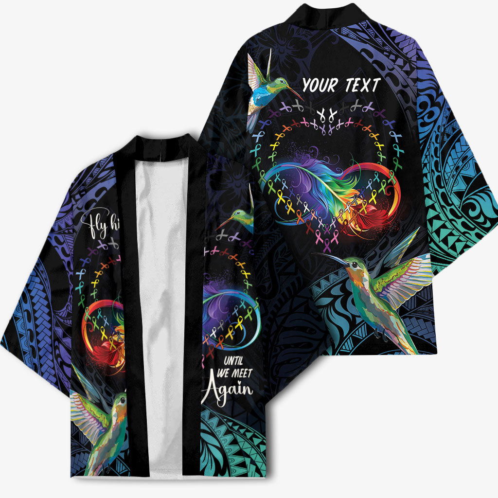 Polynesian Hummingbird - Fly High Until We Meet Again Personalized Kimono