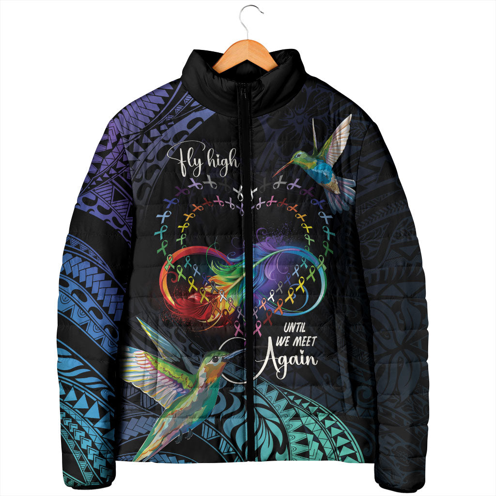 Polynesian Hummingbird - Fly High Until We Meet Again Personalized Padded Jacket