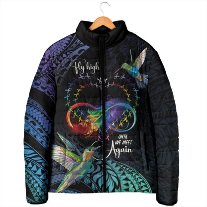Polynesian Hummingbird - Fly High Until We Meet Again Personalized Padded Jacket