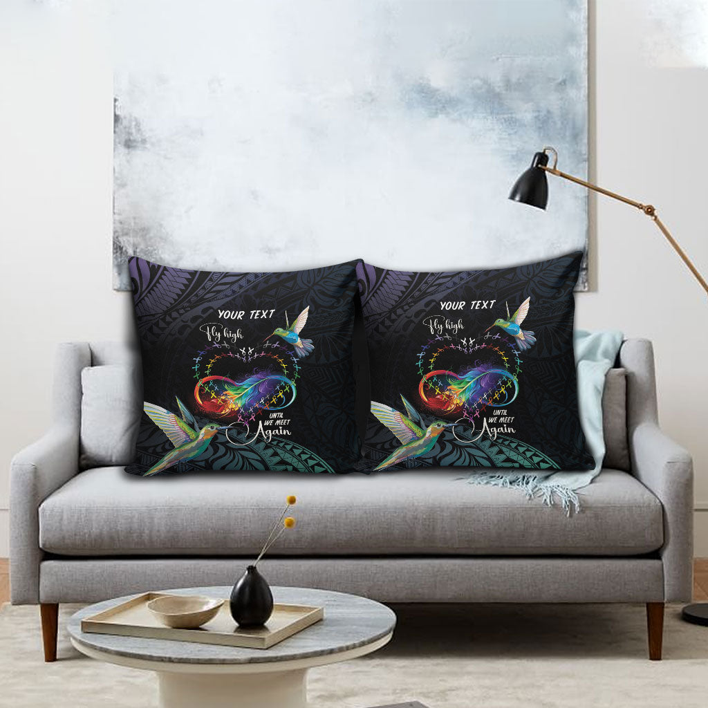 Polynesian Hummingbird - Fly High Until We Meet Again Personalized Pillow Cover