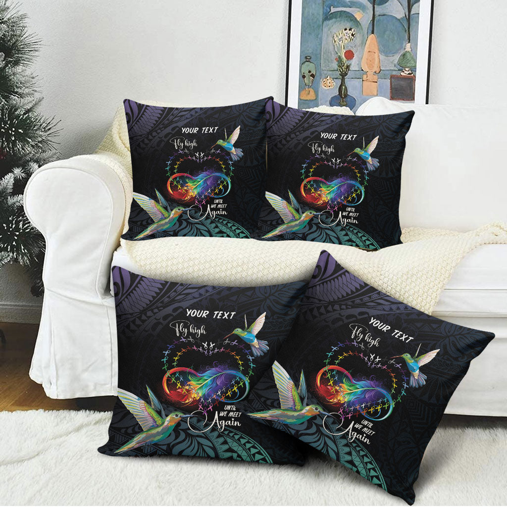 Polynesian Hummingbird - Fly High Until We Meet Again Personalized Pillow Cover