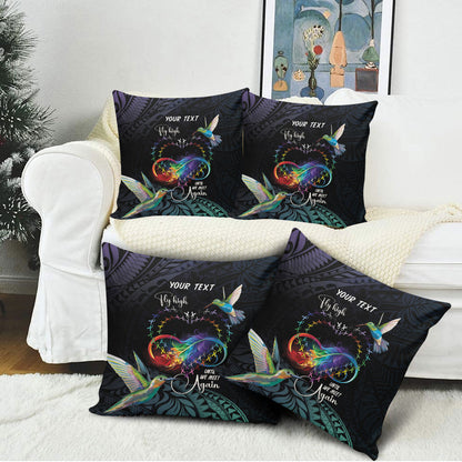 Polynesian Hummingbird - Fly High Until We Meet Again Personalized Pillow Cover