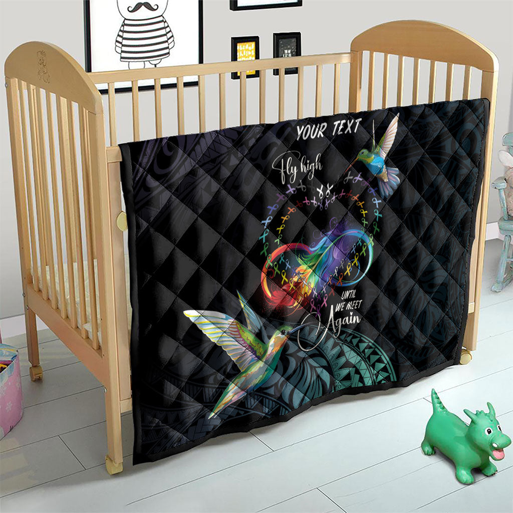 Polynesian Hummingbird - Fly High Until We Meet Again Personalized Quilt