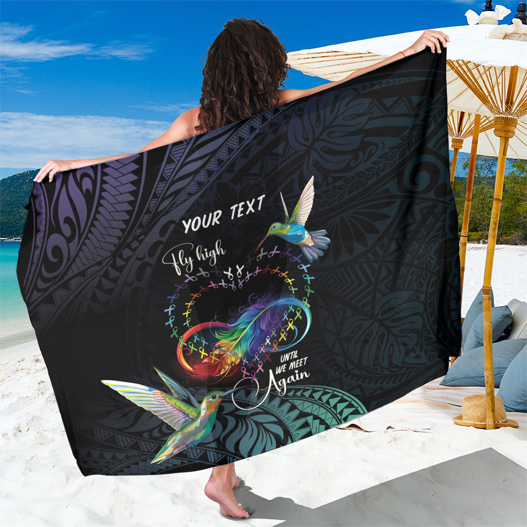 Polynesian Hummingbird - Fly High Until We Meet Again Personalized Sarong