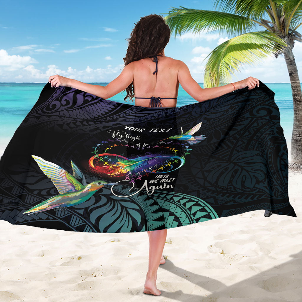 Polynesian Hummingbird - Fly High Until We Meet Again Personalized Sarong