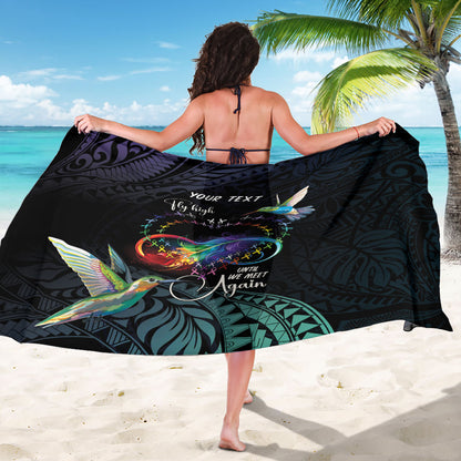 Polynesian Hummingbird - Fly High Until We Meet Again Personalized Sarong