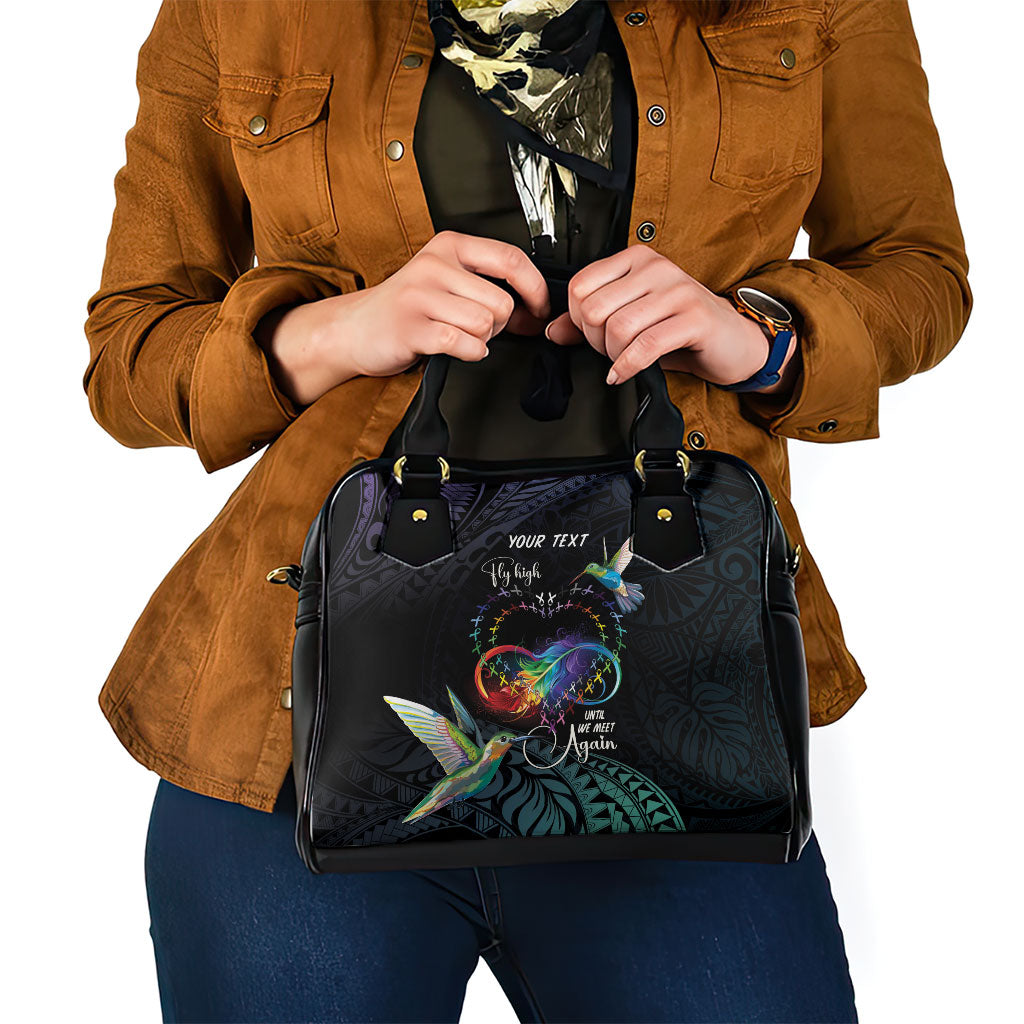 Polynesian Hummingbird - Fly High Until We Meet Again Personalized Shoulder Handbag