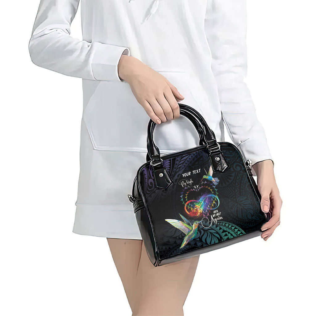 Polynesian Hummingbird - Fly High Until We Meet Again Personalized Shoulder Handbag