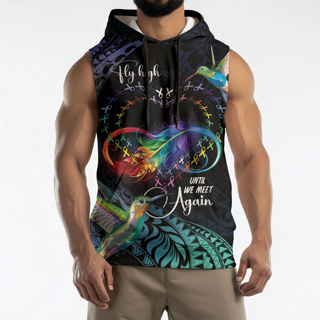 Polynesian Hummingbird - Fly High Until We Meet Again Personalized Sleeveless Hoodie