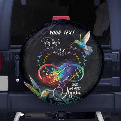 Polynesian Hummingbird - Fly High Until We Meet Again Personalized Spare Tire Cover