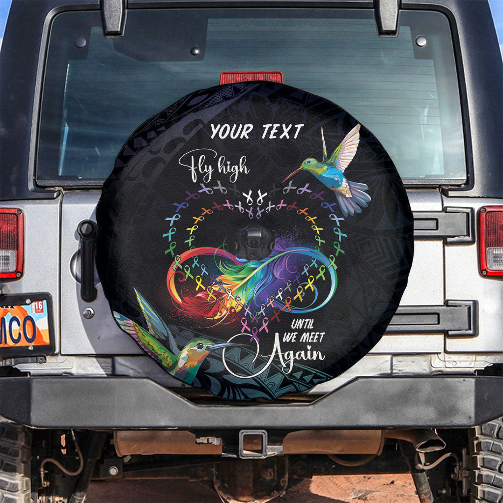 Polynesian Hummingbird - Fly High Until We Meet Again Personalized Spare Tire Cover