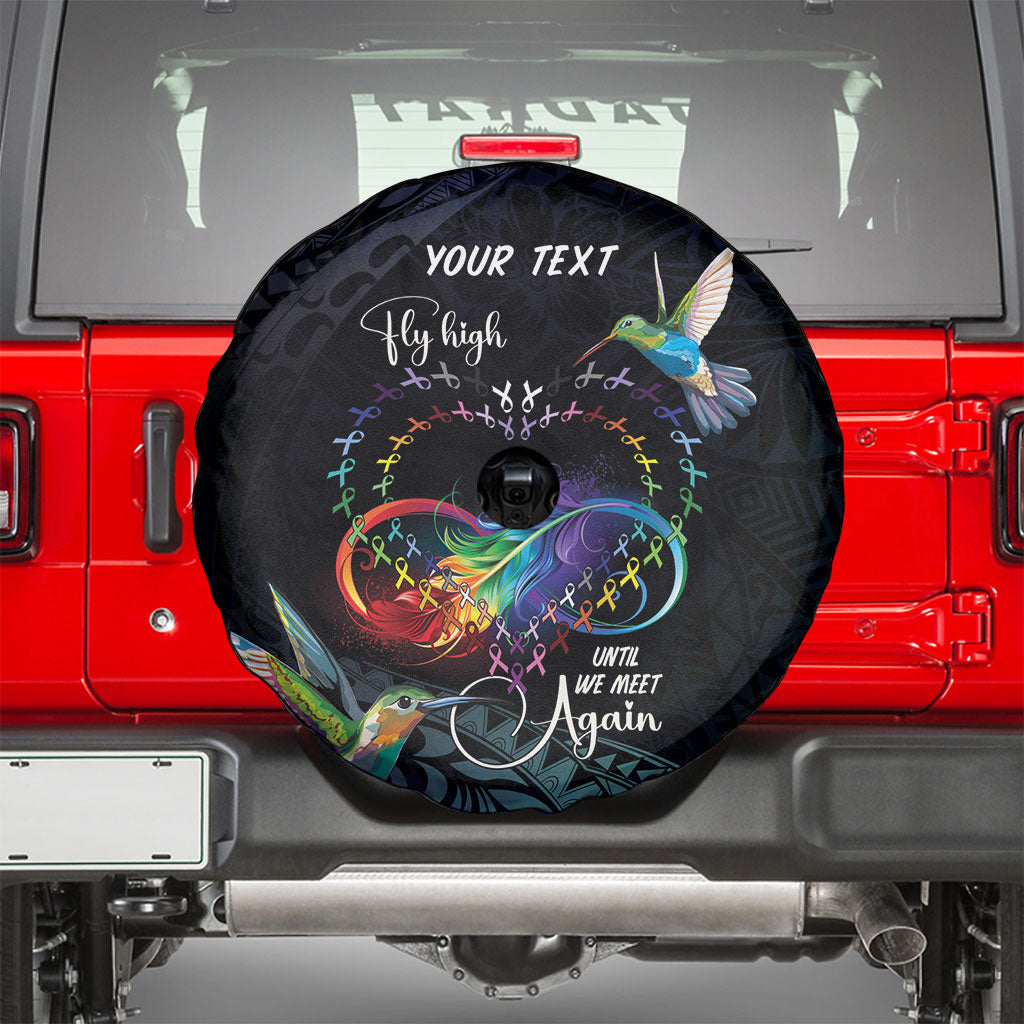Polynesian Hummingbird - Fly High Until We Meet Again Personalized Spare Tire Cover