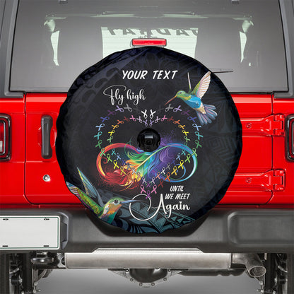 Polynesian Hummingbird - Fly High Until We Meet Again Personalized Spare Tire Cover
