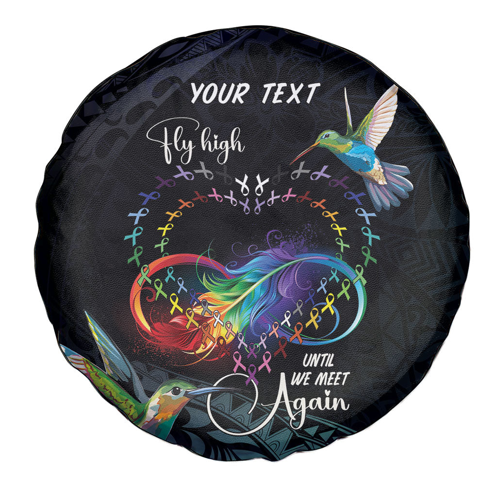 Polynesian Hummingbird - Fly High Until We Meet Again Personalized Spare Tire Cover