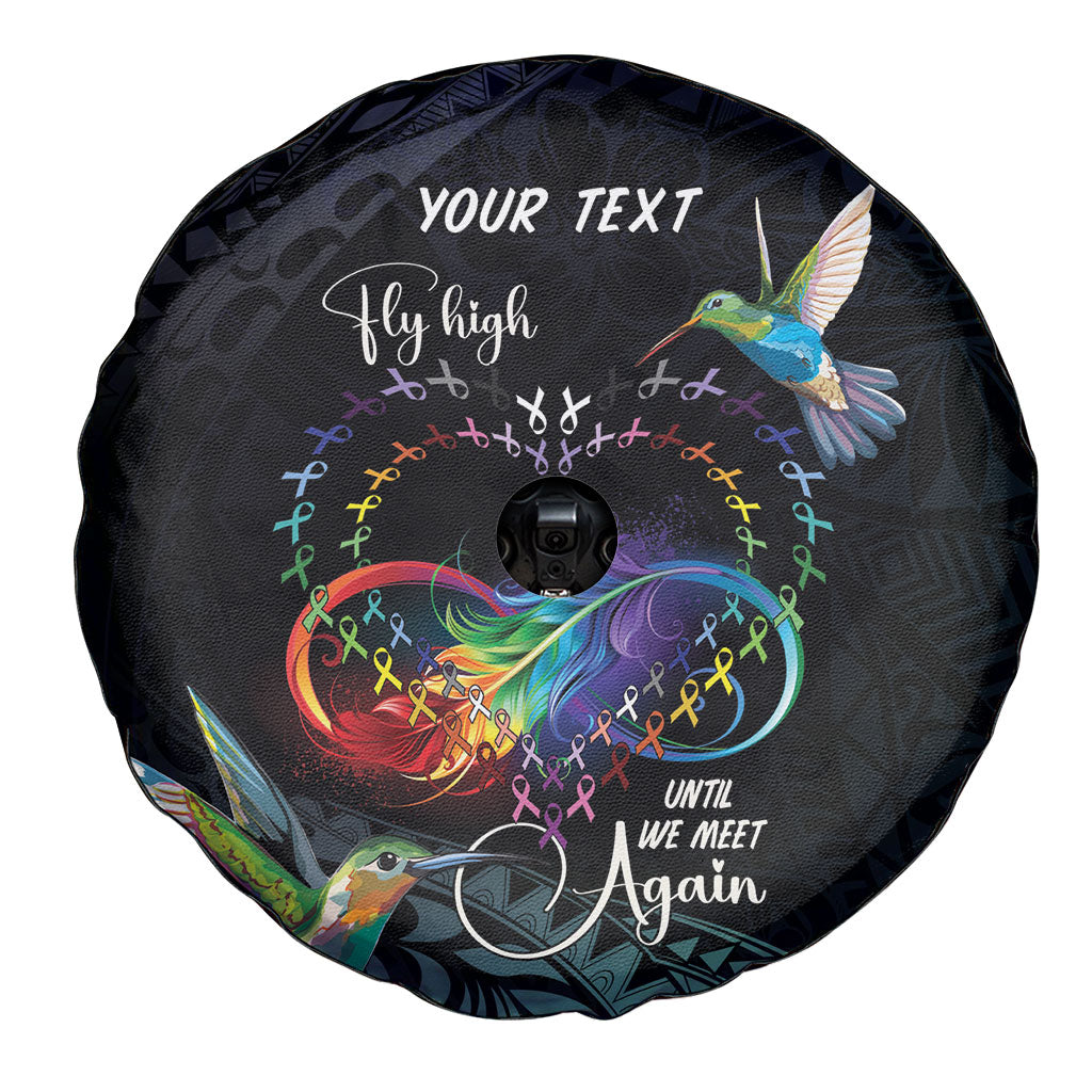 Polynesian Hummingbird - Fly High Until We Meet Again Personalized Spare Tire Cover