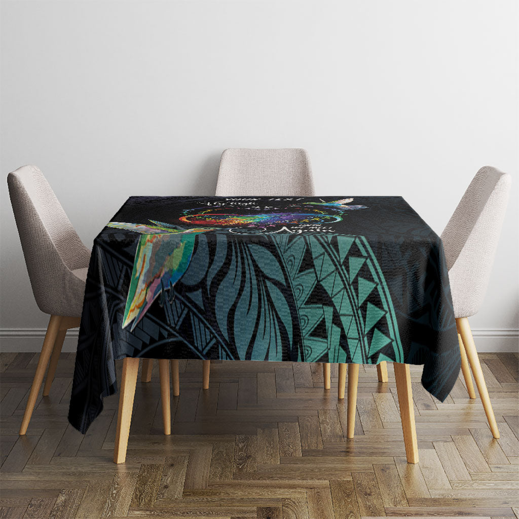 Polynesian Hummingbird - Fly High Until We Meet Again Personalized Tablecloth