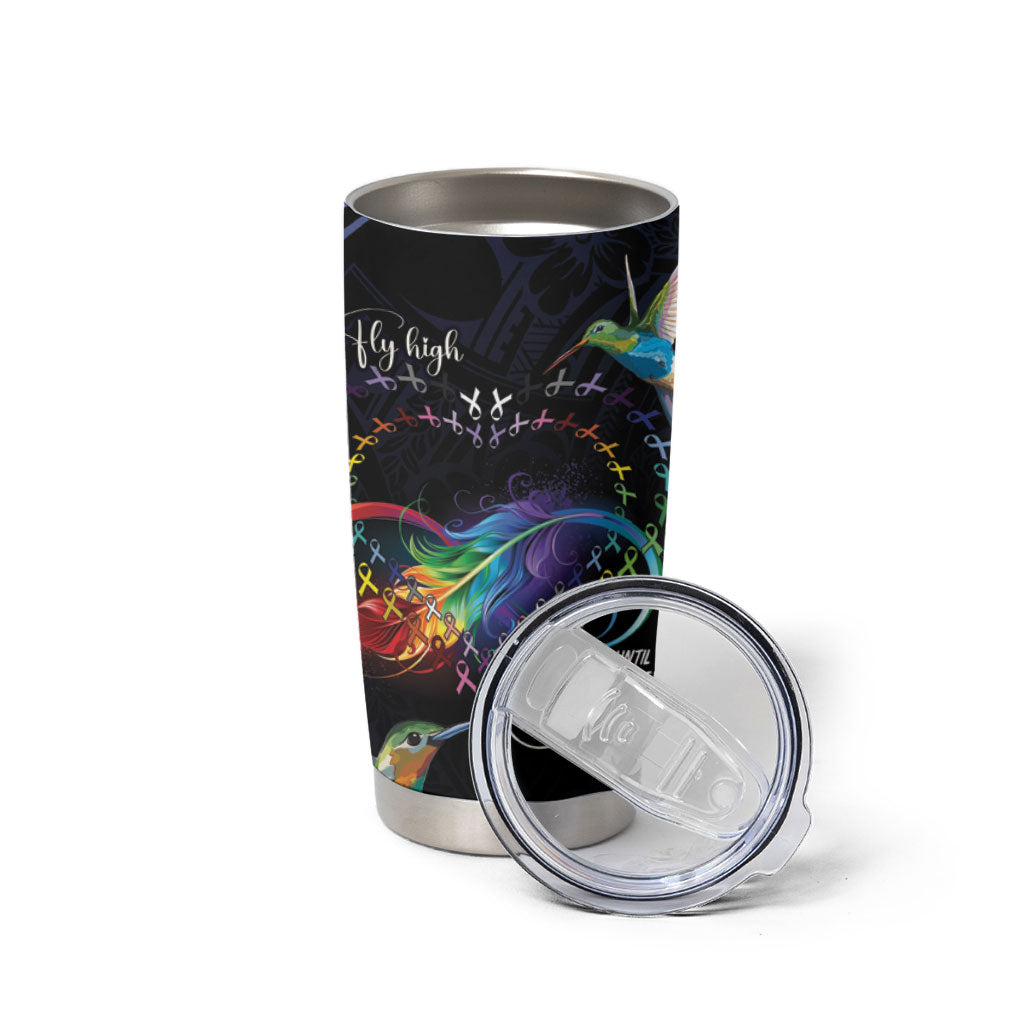 Polynesian Hummingbird - Fly High Until We Meet Again Personalized Tumbler Cup