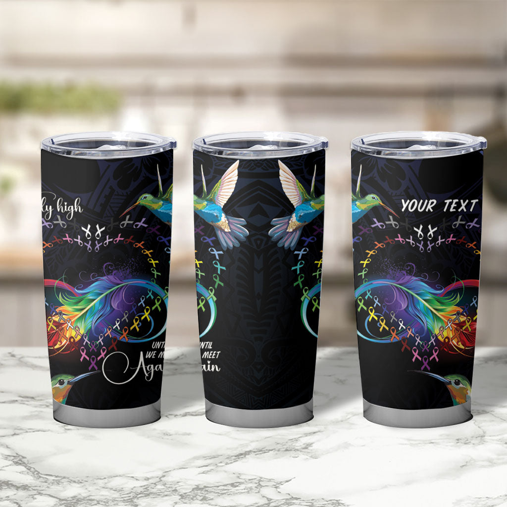 Polynesian Hummingbird - Fly High Until We Meet Again Personalized Tumbler Cup