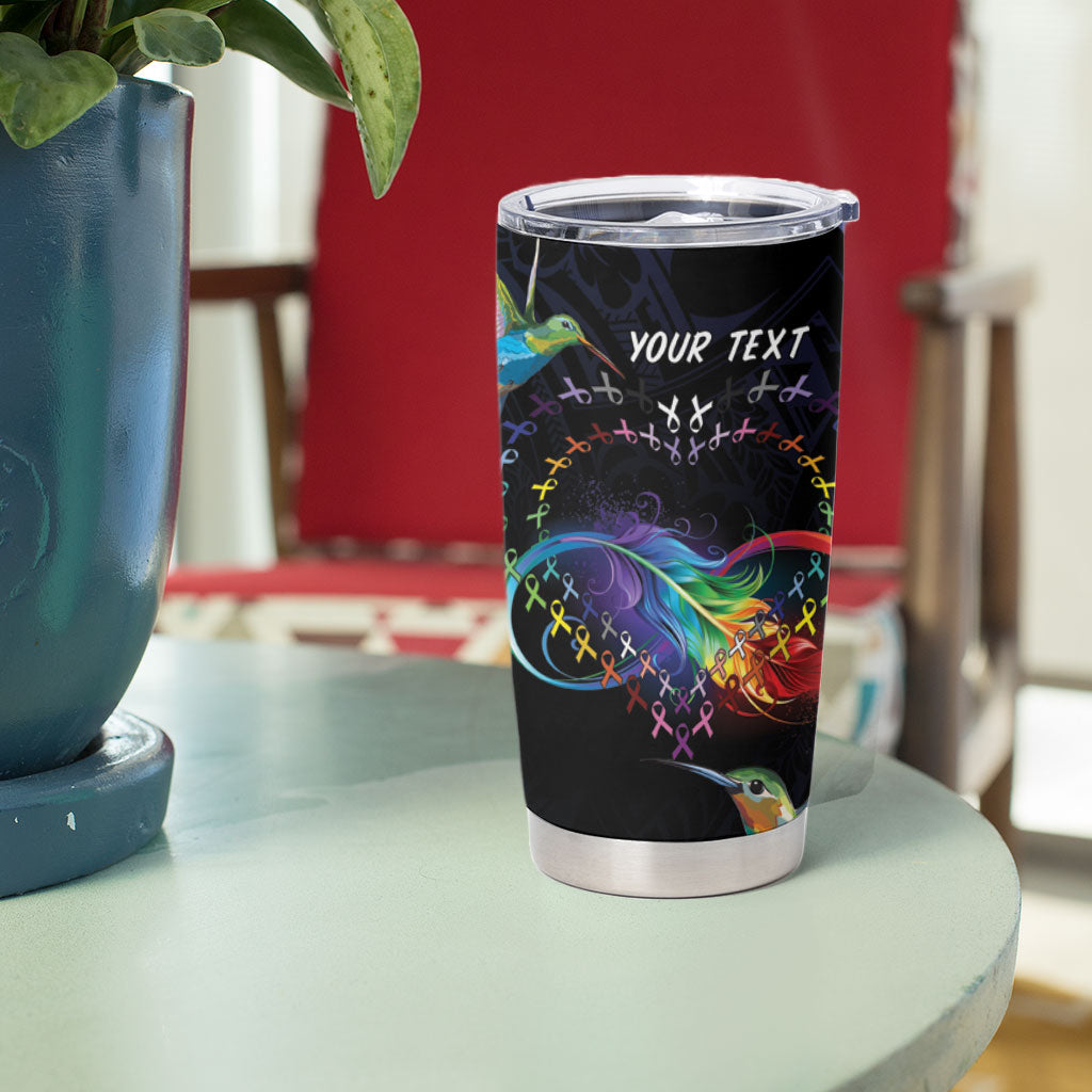 Polynesian Hummingbird - Fly High Until We Meet Again Personalized Tumbler Cup