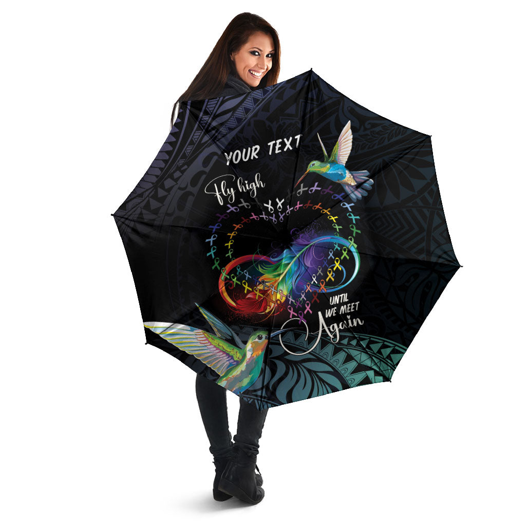 Polynesian Hummingbird - Fly High Until We Meet Again Personalized Umbrella
