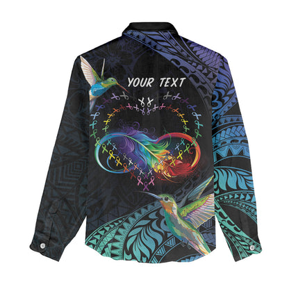 Polynesian Hummingbird - Fly High Until We Meet Again Personalized Women Casual Shirt