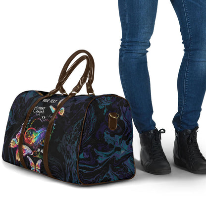 Fight Cancer In All Colors Personalized Travel Bag Whimsical Butterflies