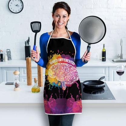 Autism Wired Differently Colors Splash Apron