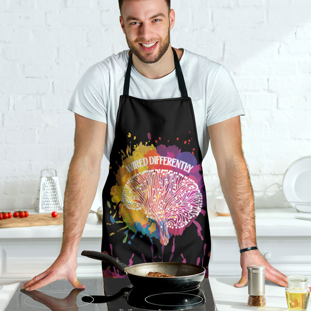 Autism Wired Differently Colors Splash Apron