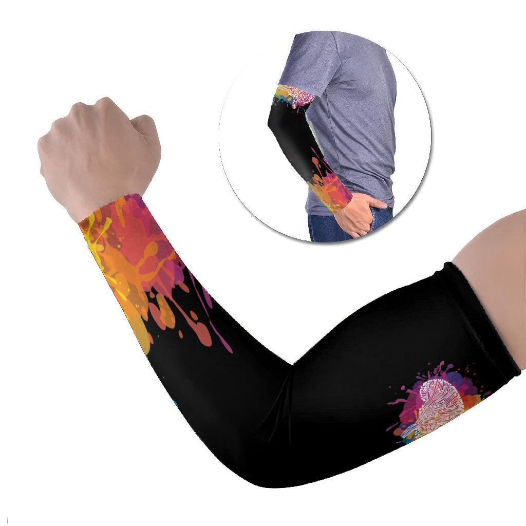 Autism Wired Differently Colors Splash Arm Sleeves
