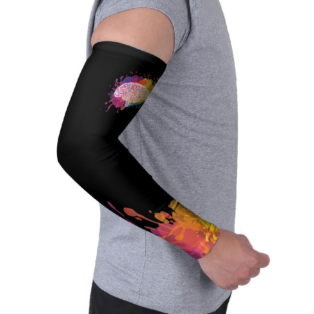 Autism Wired Differently Colors Splash Arm Sleeves