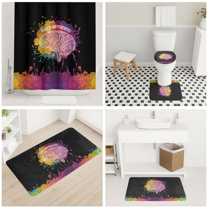 Autism Wired Differently Colors Splash Bathroom Set