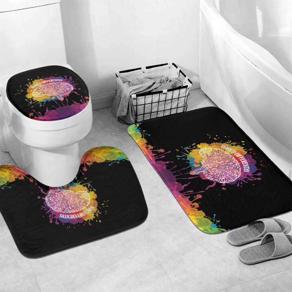 Autism Wired Differently Colors Splash Bathroom Set