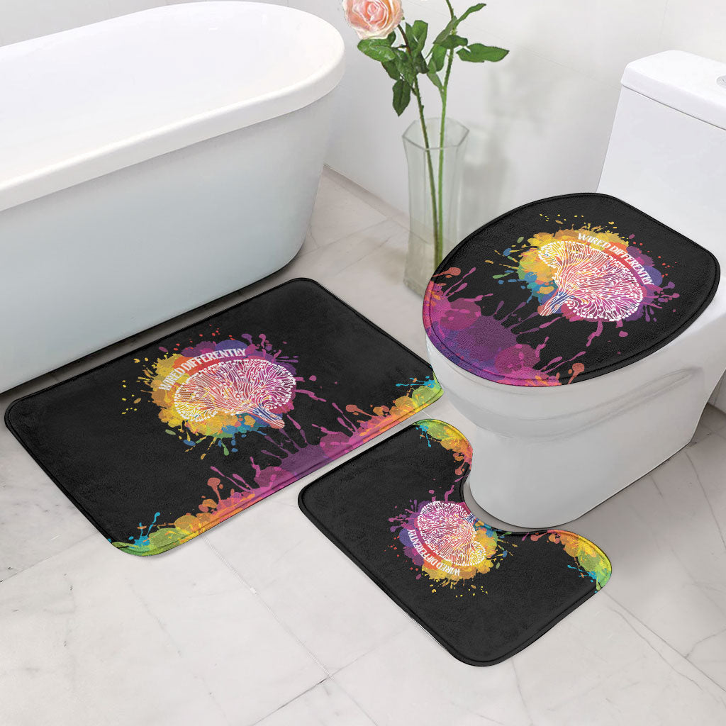 Autism Wired Differently Colors Splash Bathroom Set