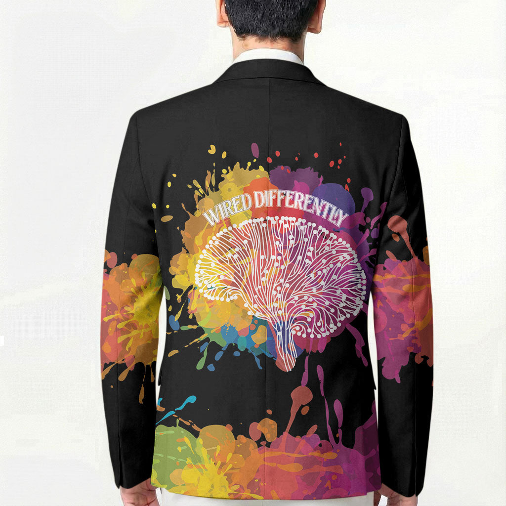 Autism Wired Differently Colors Splash Blazer