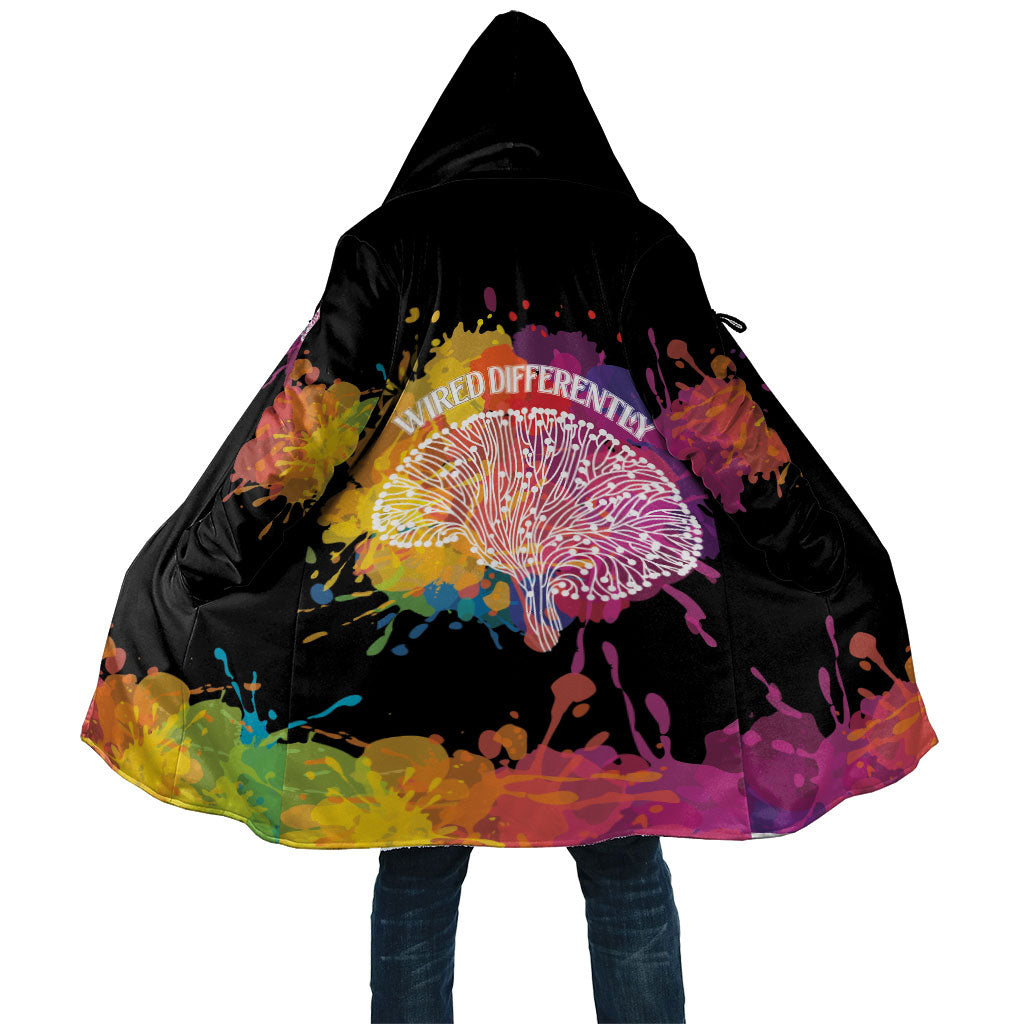 Autism Wired Differently Colors Splash Cloak