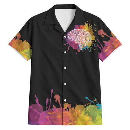 Autism Wired Differently Colors Splash Hawaiian Shirt