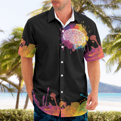 Autism Wired Differently Colors Splash Hawaiian Shirt